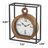 Iron Quartz movement / Crystal Tabletop Clock in Black