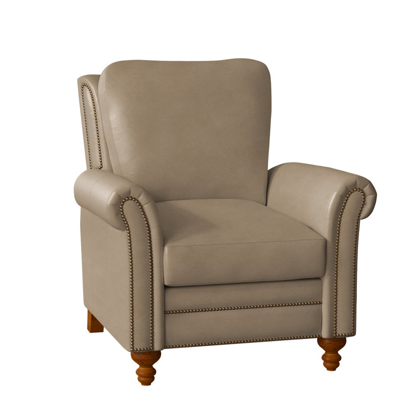 Richardson Recliner, Aline Fumo Genuine Leather, New Classiques, French Natural