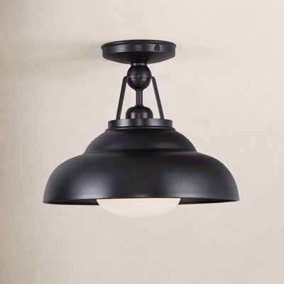 Palmetto Single Light Semi Flush Mount