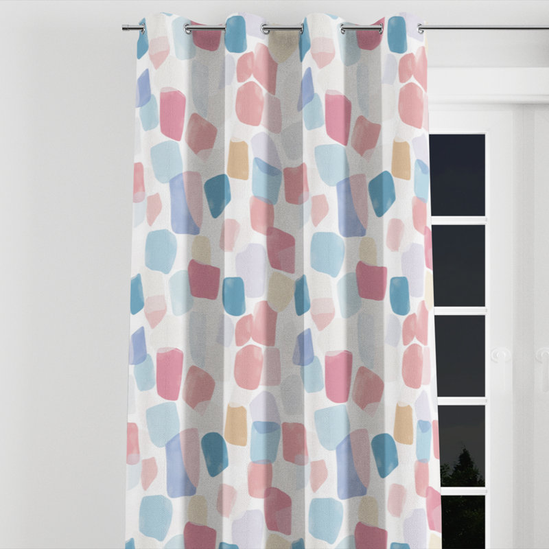 Rideaux Kids Patchwork, L 52 po x L 63 po, Œillets argentés