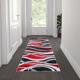 Skjalm Modern Ripple Design Abstract Area Rug