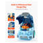 Coffret de réparation automobile pour enfants (60 pièces) avec lumières, sons et pièces amovibles – Atelier de jeu de mécanique en ABS bleu pour les enfants de 3 ans et plus