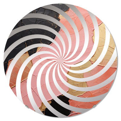Minimalisme rose Poteries I - Miroir décoratif Vortex MIR107306 C
