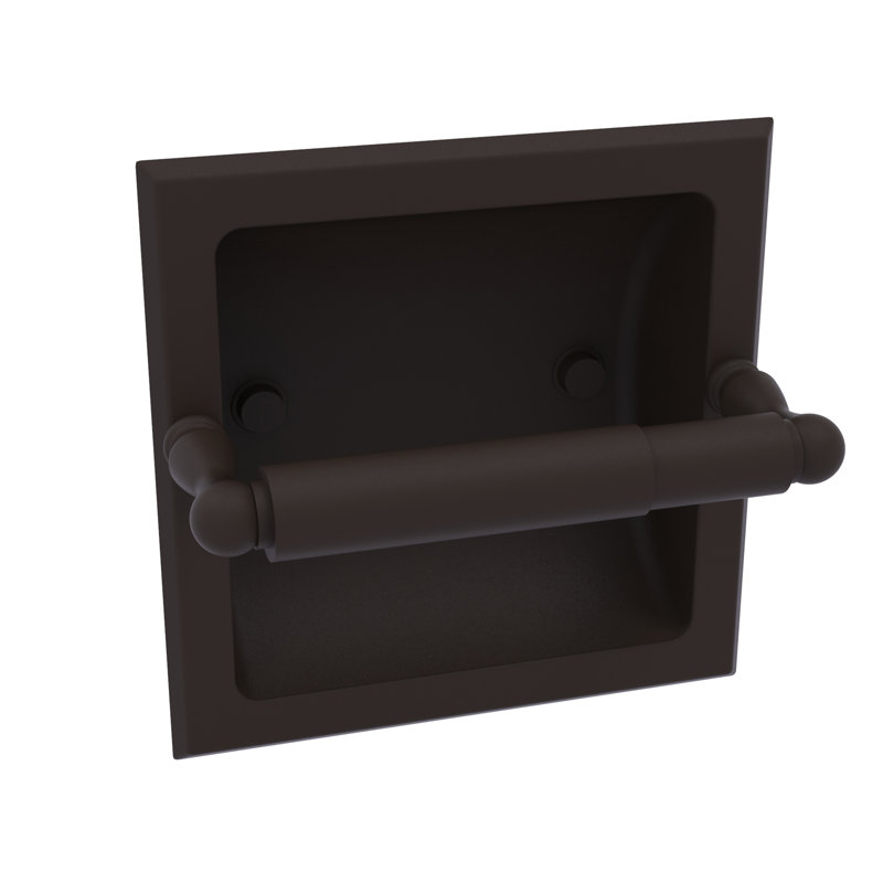 Porte-papier hygiénique encastré Regal, Bronze huilé
