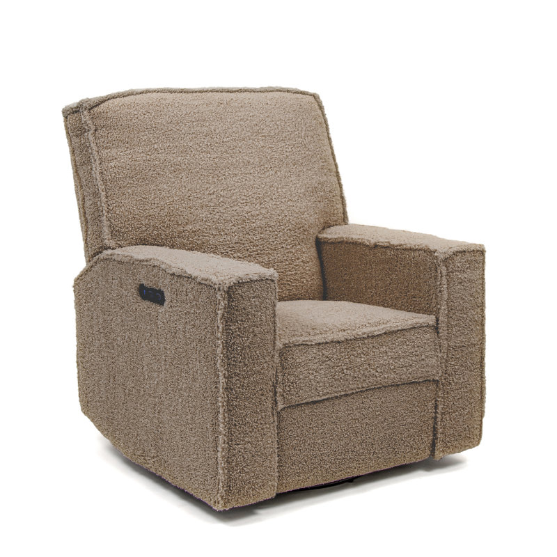 Texas Nursery Power Recliner Swivel Glider , Brown Sugar Sherpa