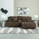 Canapé modulaire inclinable 3 pièces avec méridienne Matherly
