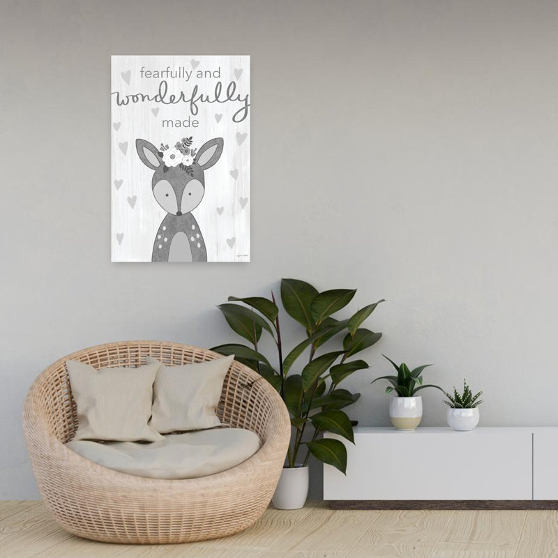 Art contemporain de cerf merveilleusement fabriqué, H 24 po x l 16 po