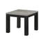 Ensemble de tables basses et de tables d'appoint élégantes en bois au fini gris doux et noir, pratique pour les salons confortables, style contemporain