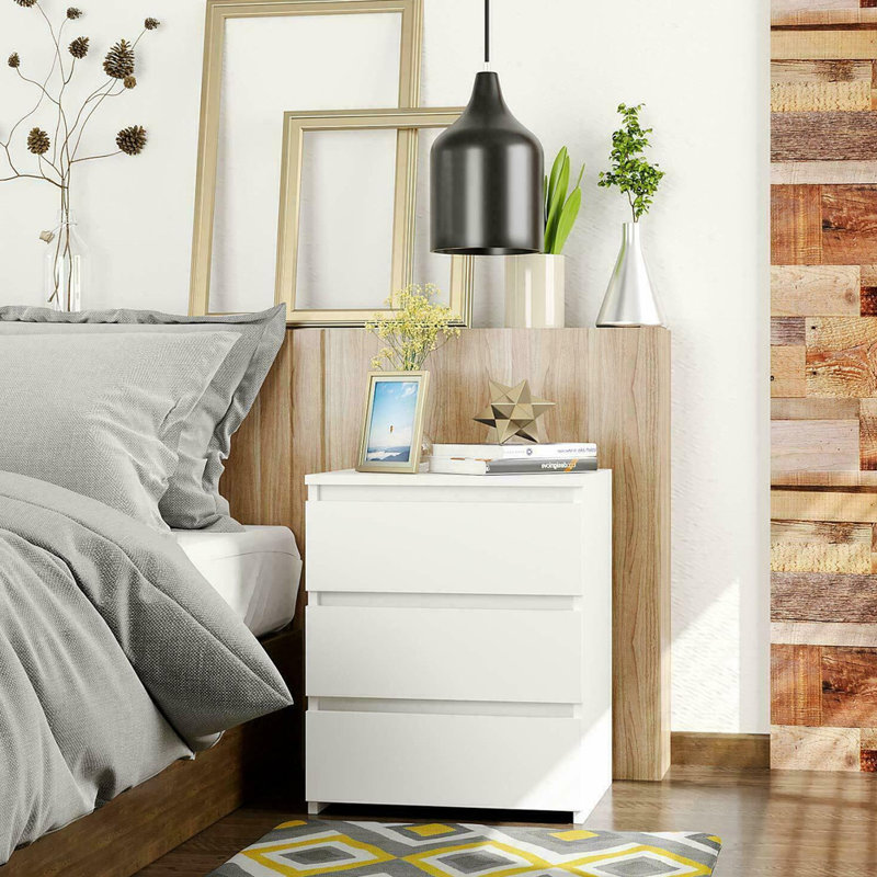 45cm W Composite Bedside Table