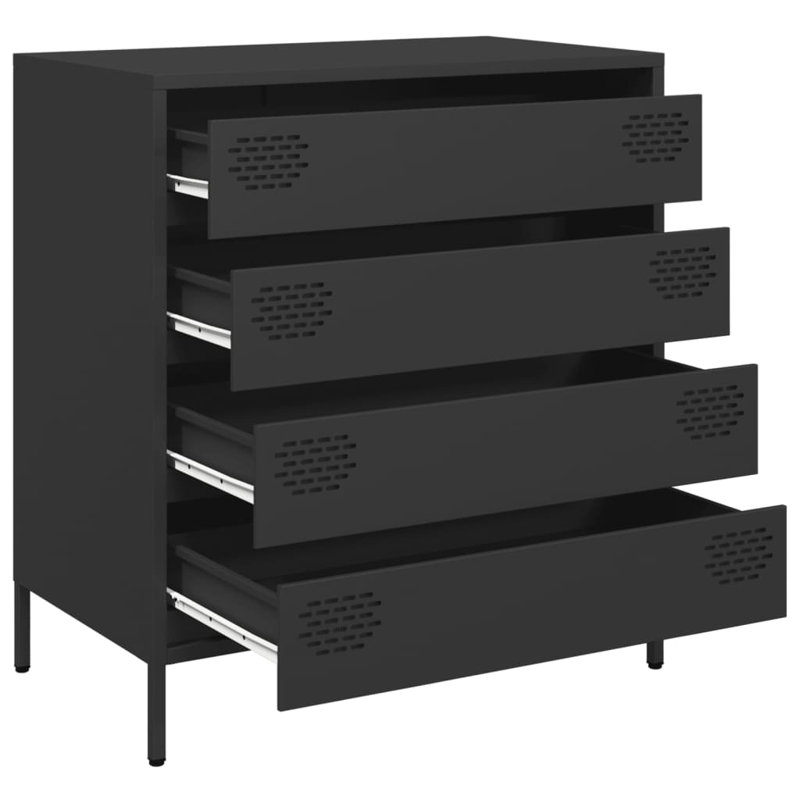 Astorre 68cm W Chest of Drawers, Black