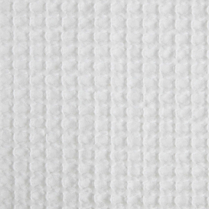 Laura Ashley Waffle Solid White Reversible Comforter Bonus Set, Queen Comforter + 6 Additional Pieces