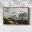 Paysage rétro - Toile tendue avec châssis-1738999470-1738522425