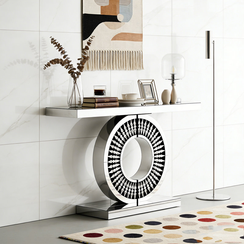 Table console avec miroir et miroir