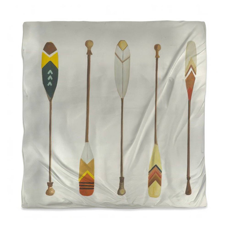 Housse de couette Contemporary Canoe Paddles Brown - Home Decor