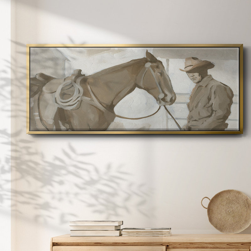 «Work Friends I», toile encadrée, H 24 po x l 60 po