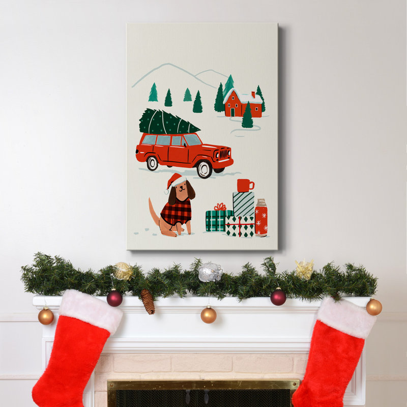 Toile tendue avec châssis Going To Grandmas I - prêt à accrocher, H 32 po x l 24 po x P 1 po