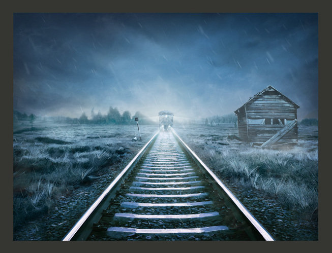 Ghost Train 1.93m x 250cm Wallpaper, 1.93m x 250cm