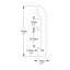 Moulure en polystyrène blanc à impact élevé P 1/2 po x l 3 po x L 78-3 / 4 po