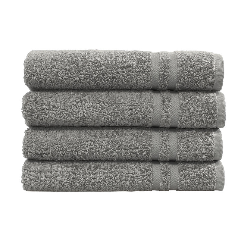 Denzi Turkish Cotton Hand Towel, Dark Gray