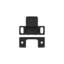 Deltana SP2751U19 Strike Plate, Dust Cup, Adjustable, 2-3/4" x 1-1/4" in Paint Black