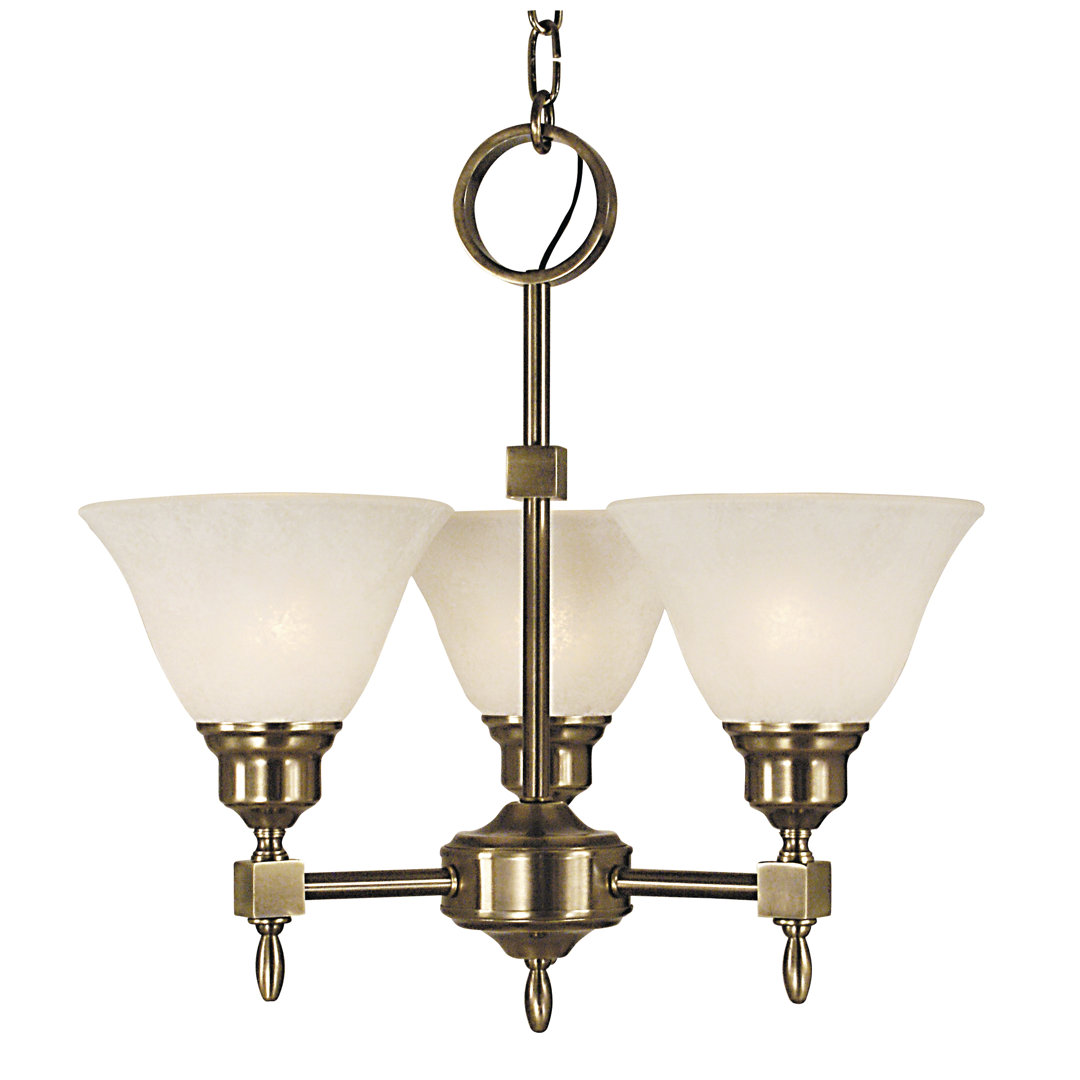 Taylor 3-Light Shaded Classic / Traditional Chandelier Charlton Home® Shade 