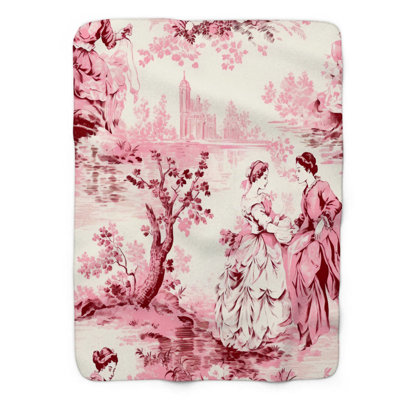 Motifs multicolores - couverture Sherpa de qualité supérieure 1 pièce