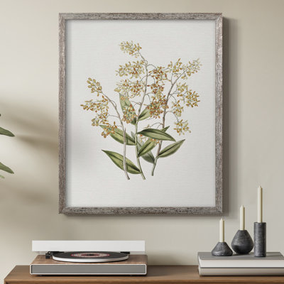Reproduction florale vintage avec encadrement CECL XXII - bois massif