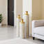 Vase de plancher en métal de style moderne, décoration de maison en forme de gouttelette, ensemble de 3 vases en métal blanc