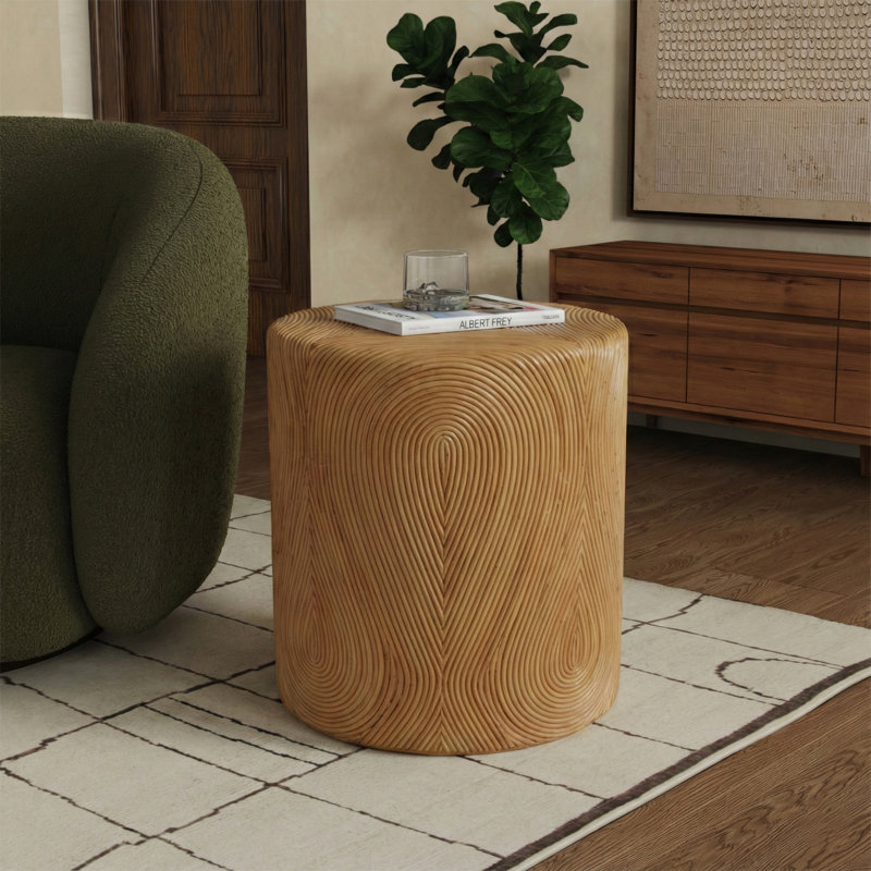 Rhynne Rd Rattan Accent Table