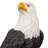27"H Eagle on Rocks Garden Statue