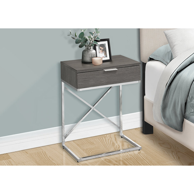 Versatile Accent Table For Side, End, Nightstand Use With Storage Drawer, Ideal For Living Room And Bedroom, Featuring Contemporary Design