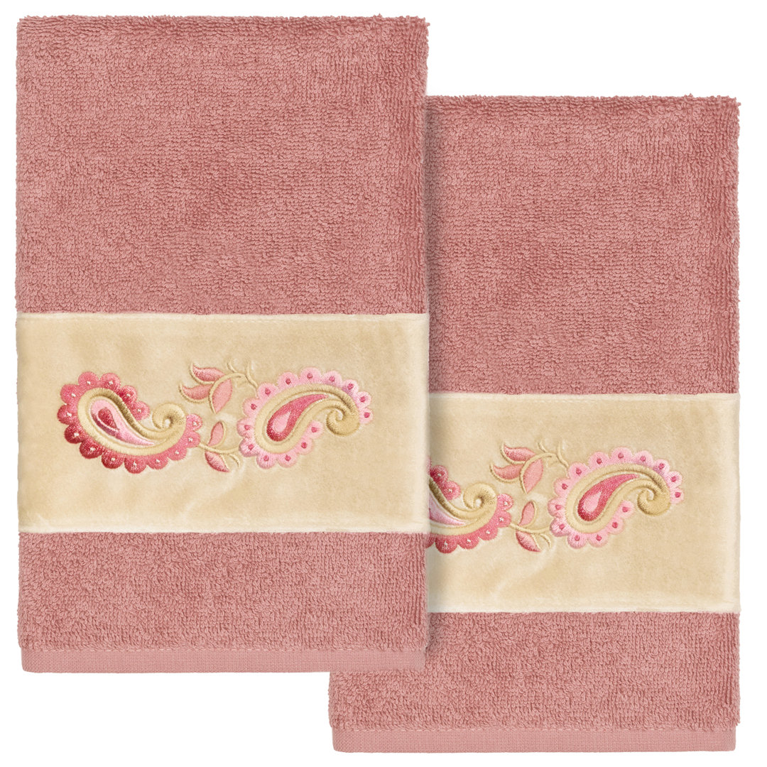  100% Turkish Cotton Hand Towel (Set of 2) Linum Home Textiles 