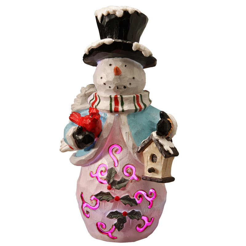 Figurine bonhomme de neige illuminée