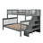 Veyra Twin Over Full Bunk Bed With Storage Stairs-1122827789