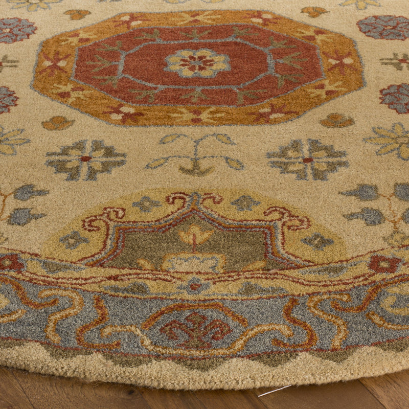 Cranmore Hand Tufted Wool Oriental Rug, Round 6'