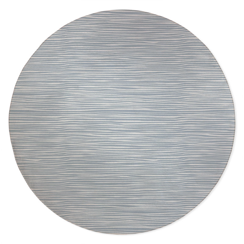 Thick N Thin Non-Slip Outdoor Rug, Round 5'