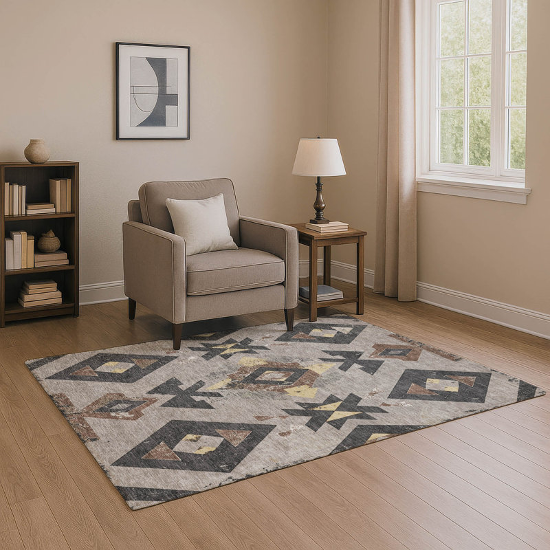 Tapis Aztec Fairwood Premium lavable à la machine AMF1882, Rectangle 10' x 14'