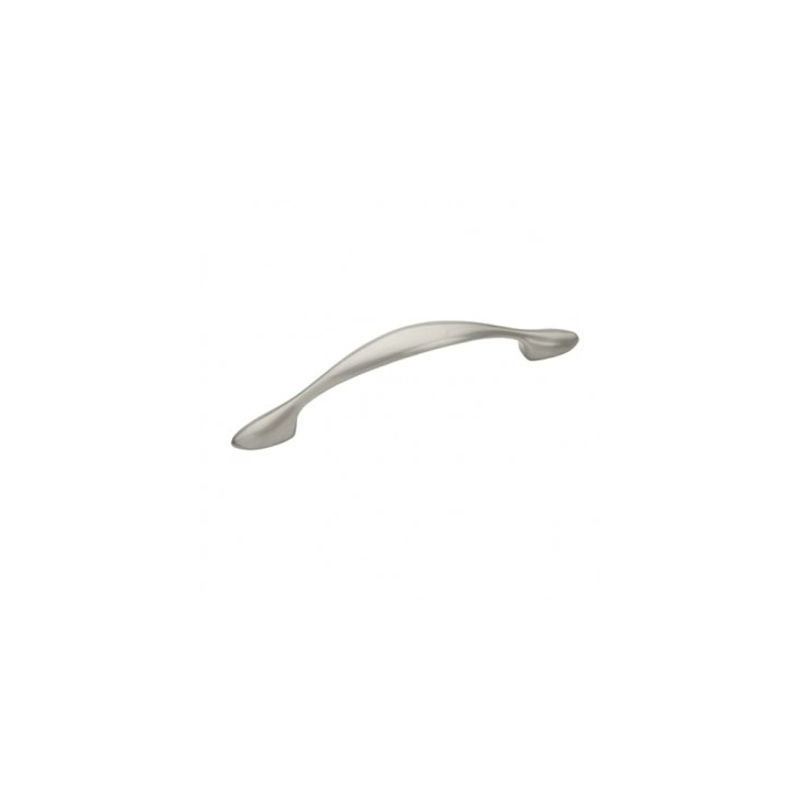 Poignée lisse 3-3 / 4 "nickel satiné