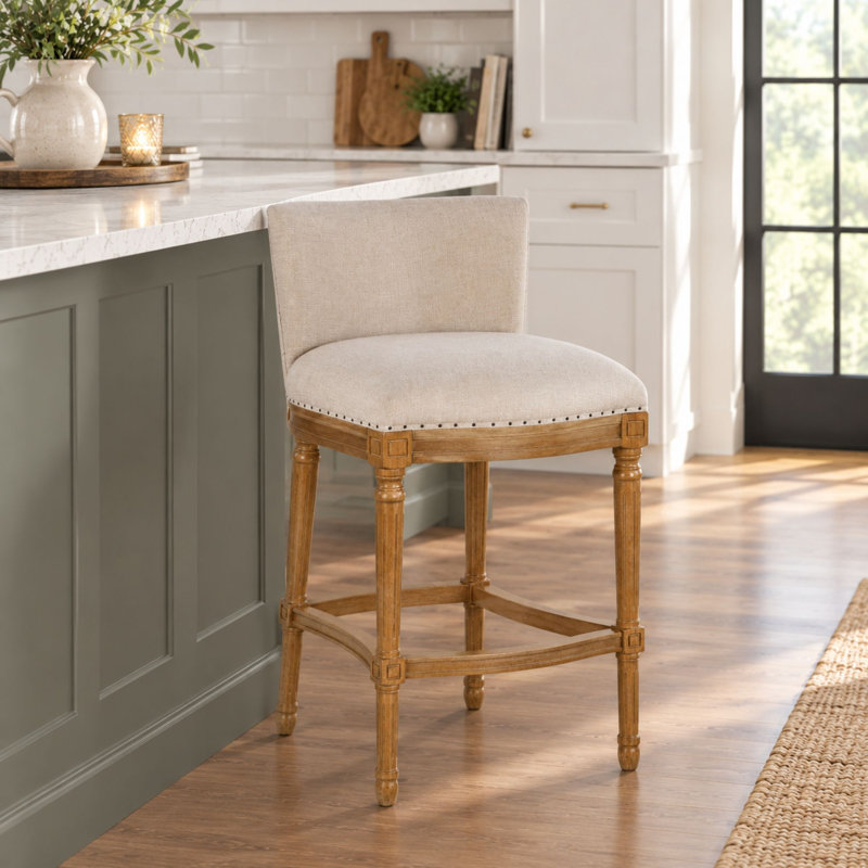 Arleth 27.75" Counter Height Stool, Natural