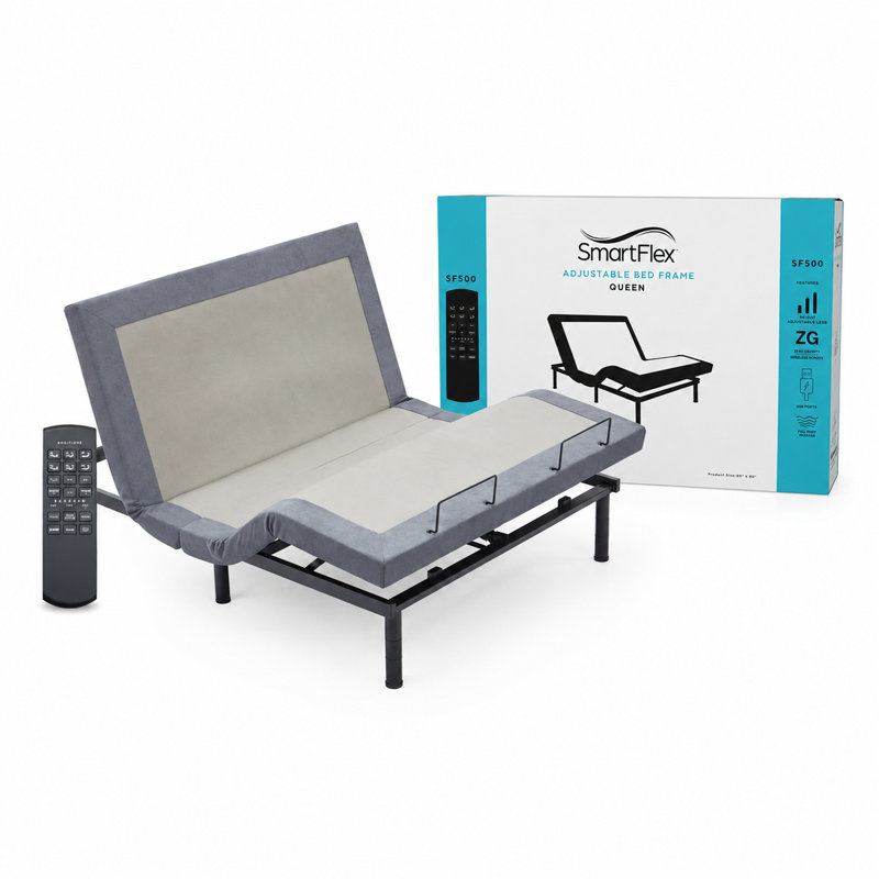Mosley Massaging and Zero Gravity Adjustable Bed with Remote, Full