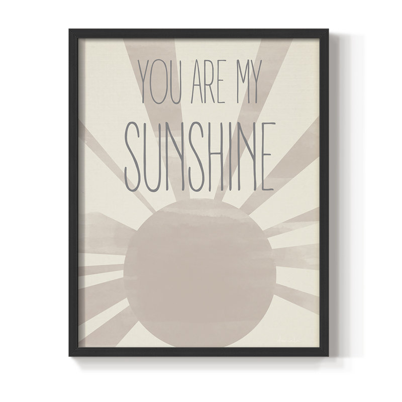Reproduction encadrée soleil - bois massif, H 21 po x l 17 po, Noir, noir, noir, noir