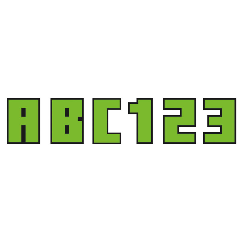 Ensemble de 176 lettres Minecraft Deco