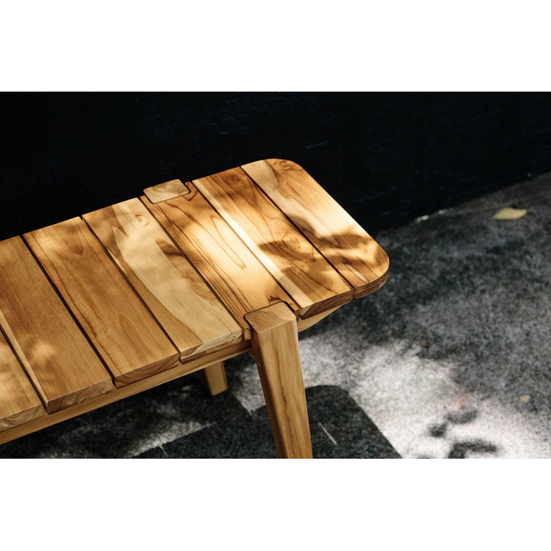 Banc de pique-nique en bois Apanas, Scellé