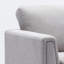 Chaise d'appoint grise avec coussin