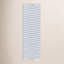 Tapis rayé ivoire / bleu clair tissé à la main Ilona-25415058