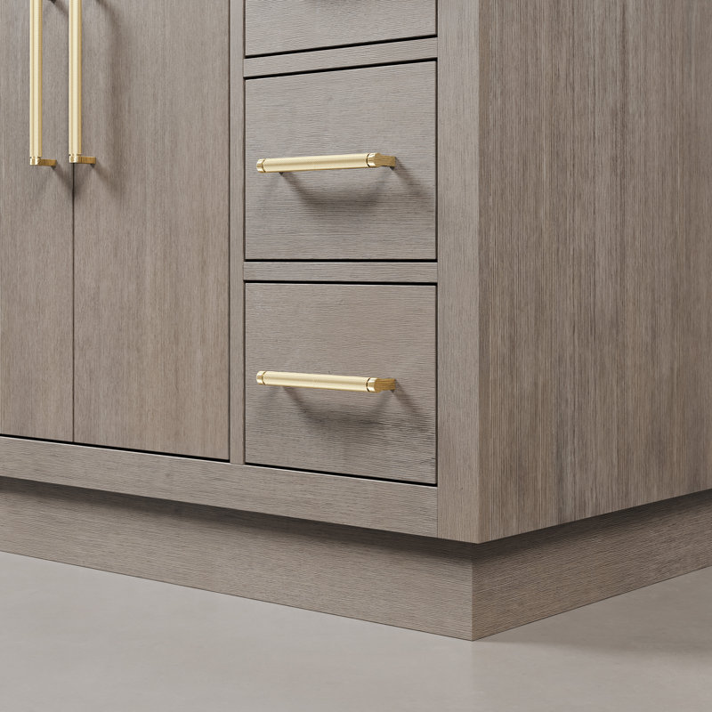 Hugo 48'' W Single Vanity, Satin Gold