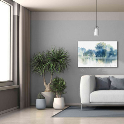 'Blue Pond Reflections' by Katrina Pete, Giclee Canvas Wall Art