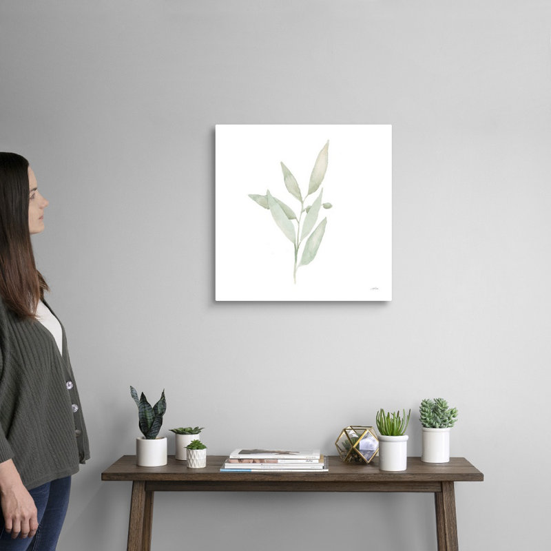 Art mural sur toile Sage II, Toile tendue, H 20 po x l 20 po
