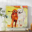 Toile tendue - Pat Saunders - art mural «Stick with Me» blanc pour le salon, la chambre à coucher ou le bureau - 18 x 18-30980280