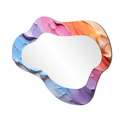 Venoy Rainbow Hue Harmony - miroir décoratif de forme unique arc-en-ciel